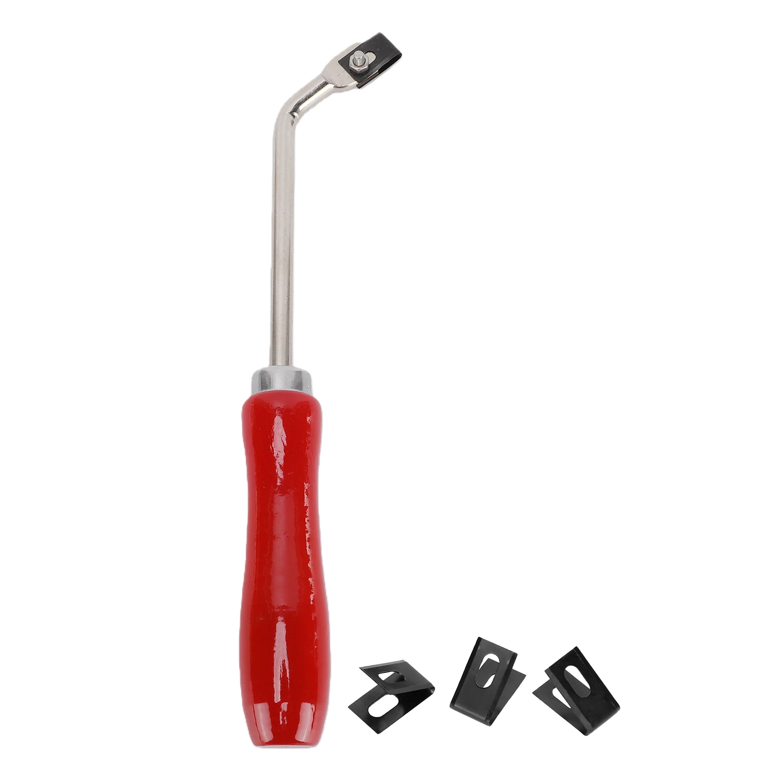 Floor Groover Floor Groover Sturdy Steel Slotting Cutter with 3 Spare Blades for PVC Plastic Floor Installation Red Beech Handle