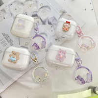 For Huawei Freebuds Pro3 Case Freebuds Pro 4 / Freebuds Pro 2 Cover cute cartoon Silicone Transparent Earphone Cover