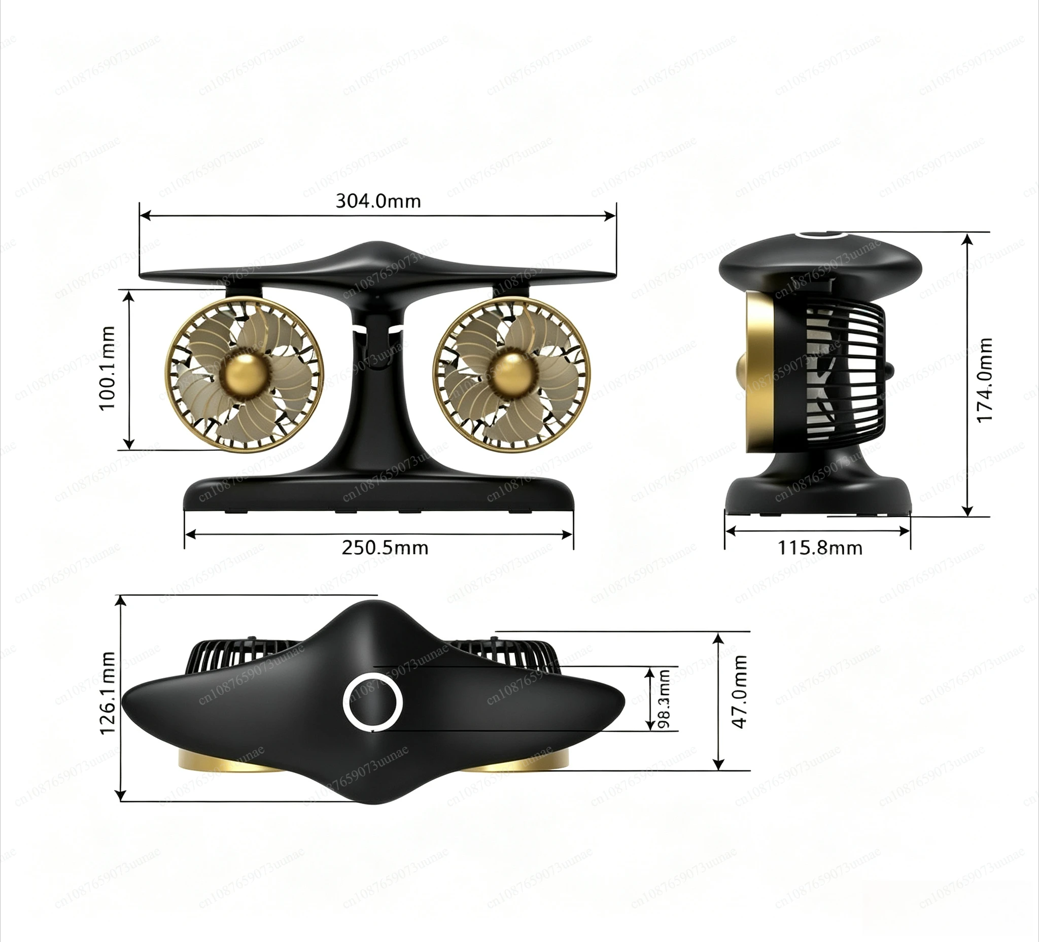 Creative Aircraft‑Engine‑Shaped Desktop Turbo Circulation Fan Long‑Lasting Battery Rechargeable Desk Cooling Fan For Office Home