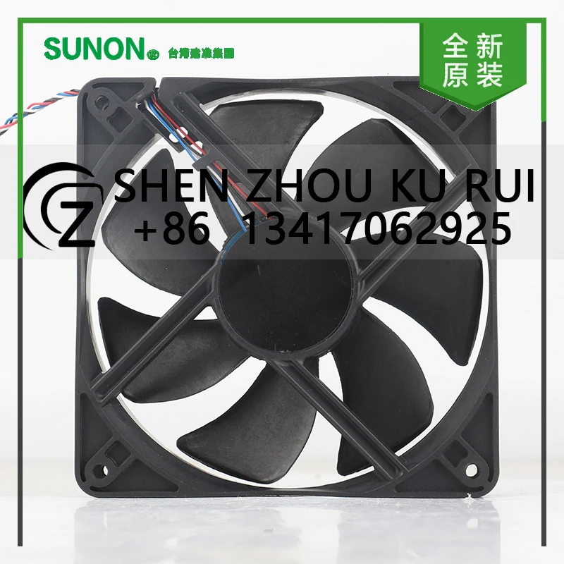 

Sunon 5 В 24 В 48 В постоянного тока 12 В 2,74 Вт AC EC 12025 120X120X25MM 12 см шарикоподшипник проектор бесшумный 4-проводной EFC0251101-Q050-S99 охлаждающий вентилятор