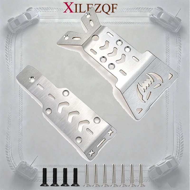 Protection de châssis en acier inoxydable, plaque de protection, accessoires de mise à niveau pour voiture RC compatibles avec MJX Hyper Go 10210