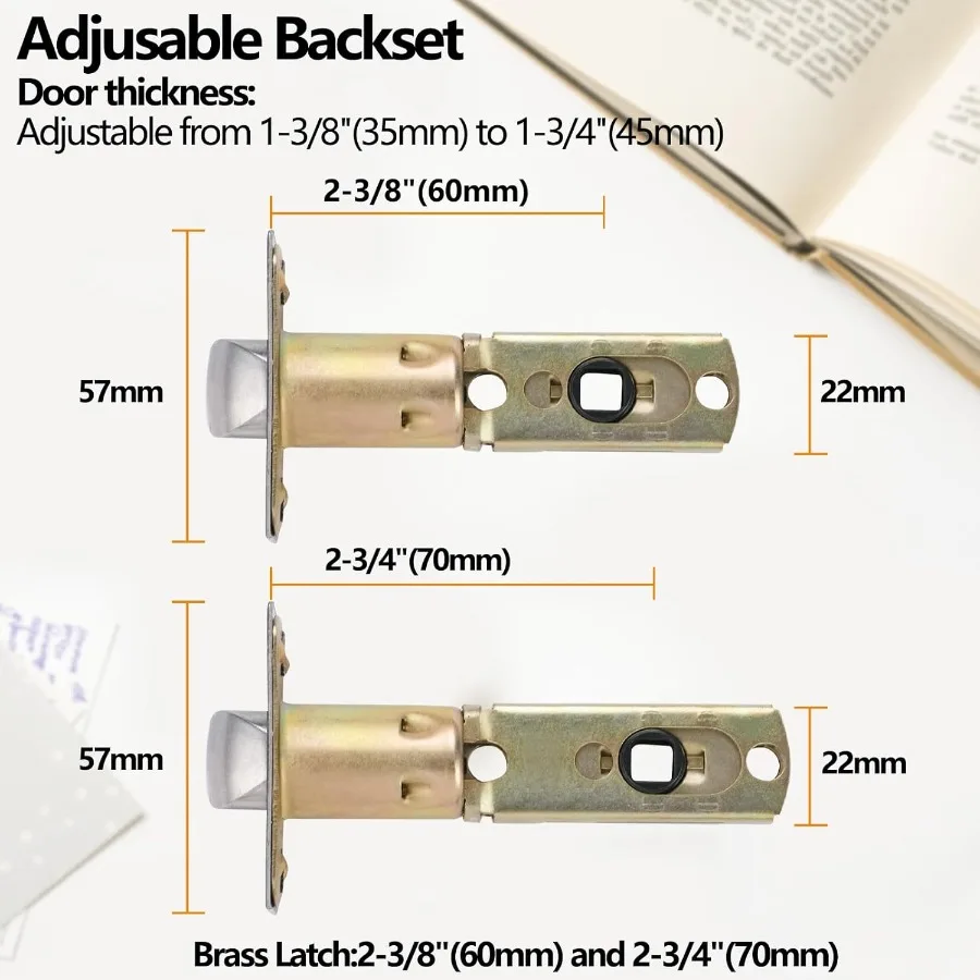 Uchwyt do drzwi wewnętrznych bez zamka, w kolorze matowej czerni, wytrzymały i elegancki, odpowiedni do nowoczesnych drzwi.