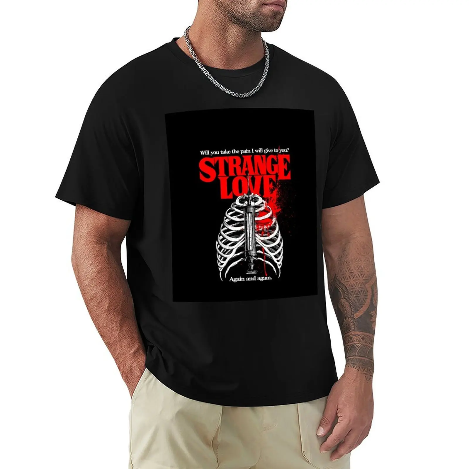 

Strange Love T-Shirt man t shirt graphic t shirts plain black t shirts men