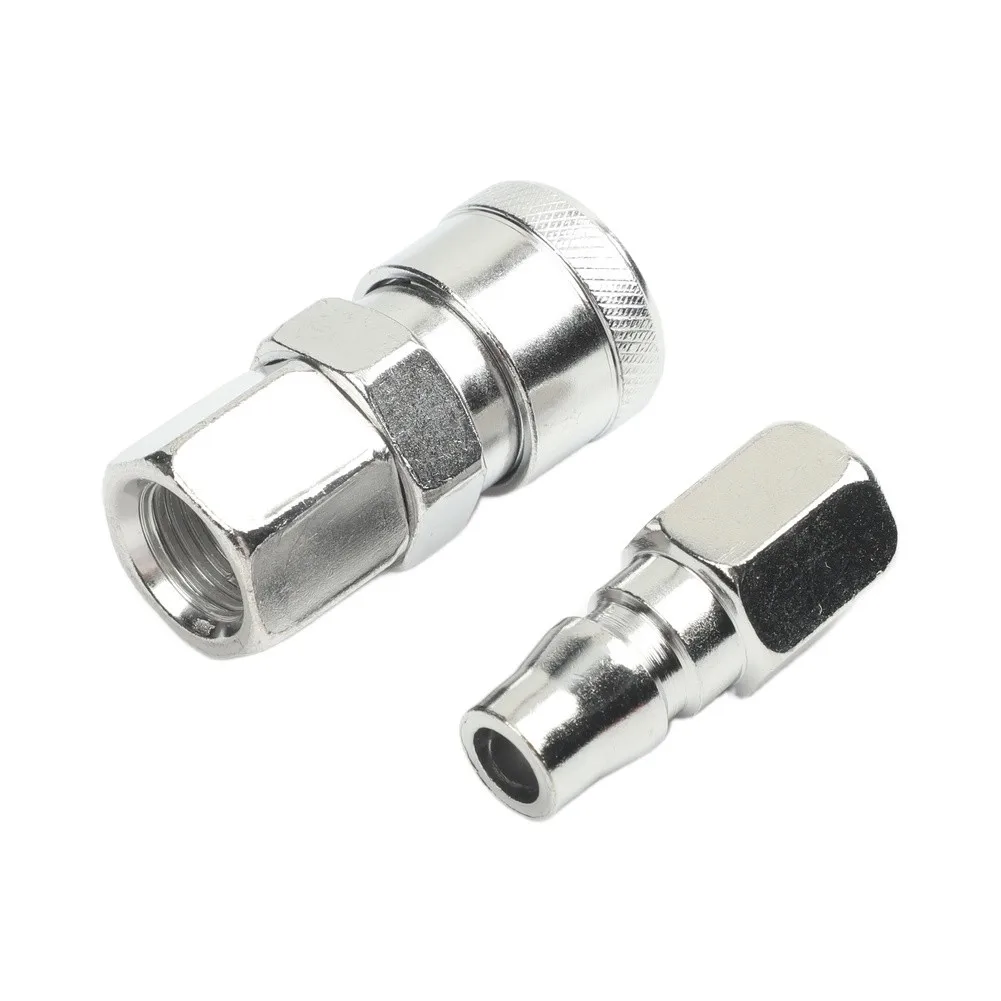 Air Line Hose Coupler Set for 8mm Efficient for Quick Release Connectors Made from Heat Treated Steel for Optimal Performance