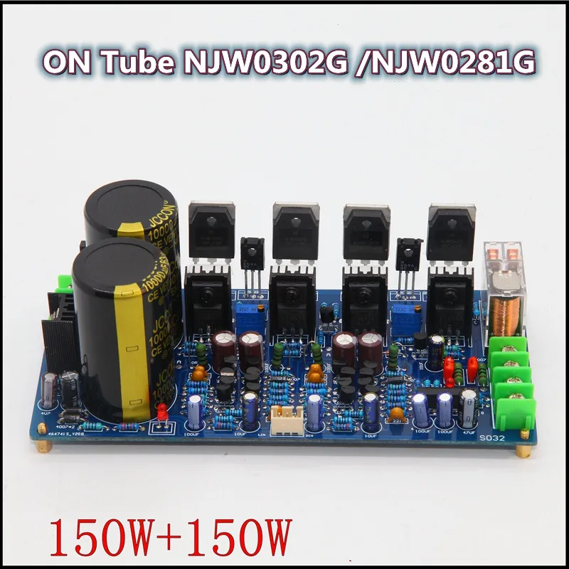 

ON NJW0302 0281 Tube 150W*2 2.0 Channel Class AB HIFI Feve Home Audio Speaker Amplifier Board