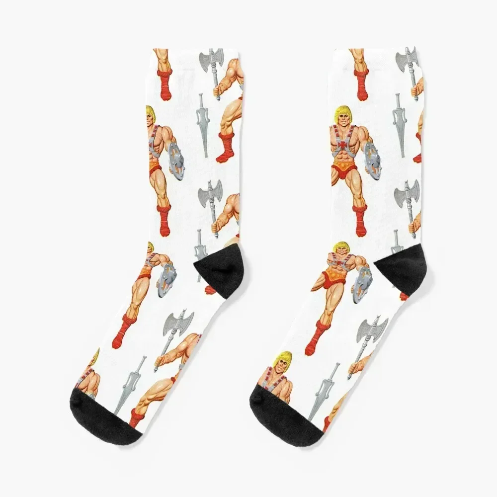 

Retro - HE MAN - The Most Powerful Man in the Universe !! Socks Stockings hiking anime Luxury Woman Socks Men's