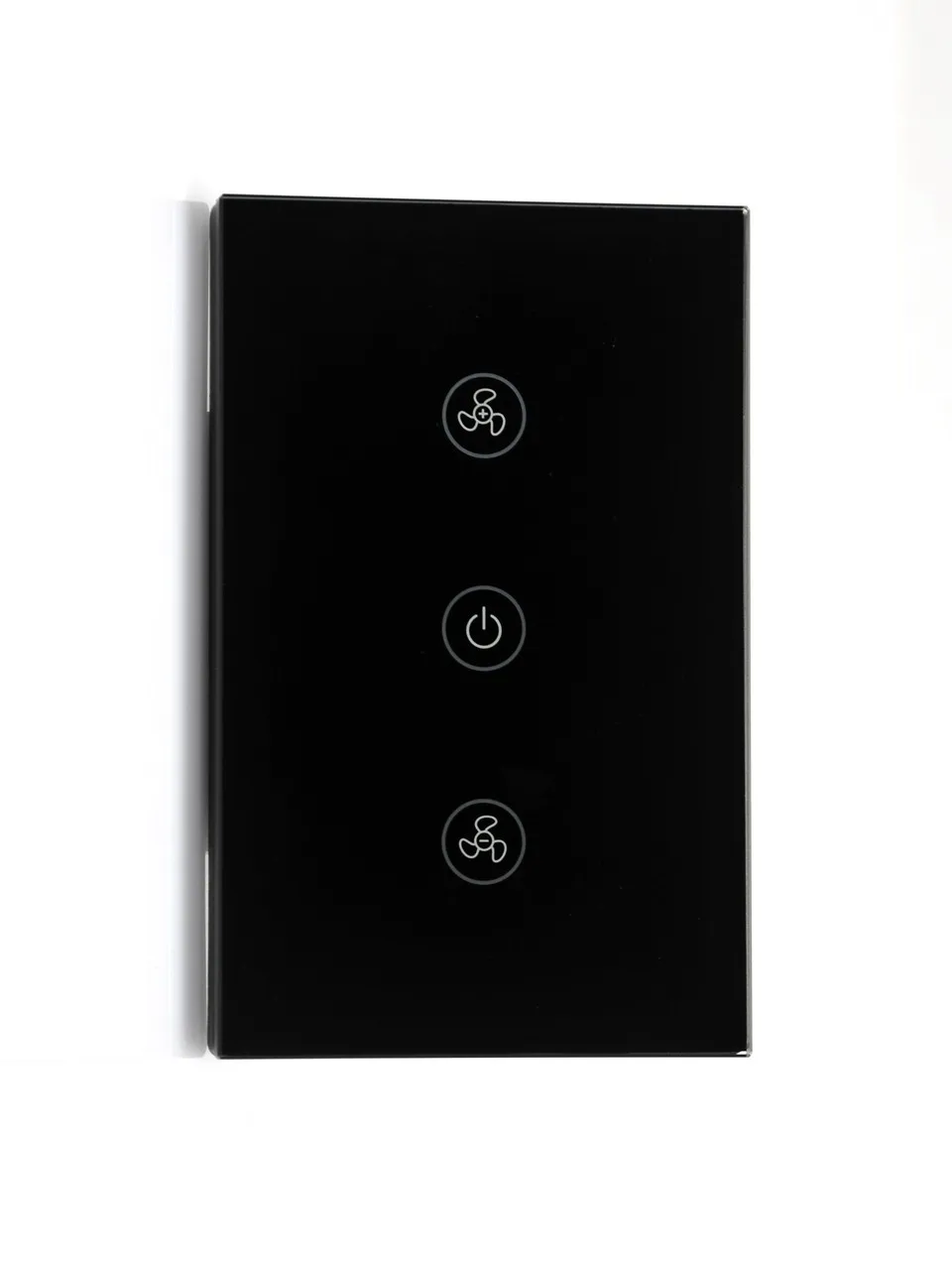 واي فاي مروحة سقف التبديل التحكم عن بعد ستبليس تنظيم السرعة التي تعمل باللمس وحدة تحكم الجدار #2