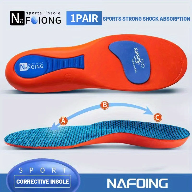 Fußgewölbeunterstützung, orthopädische Schuhe, Einlegesohle, Plantarfasziitis, Einlegesohlen für Männer und Frauen, stoßdämpfende, rutschfeste Sport-Einlegesohlen