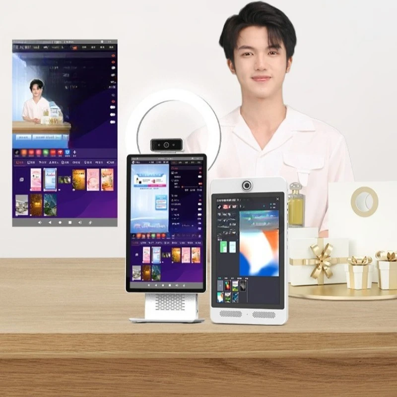 Live all-in-one machine with goods artifact inscription large screen monitor practical goods
