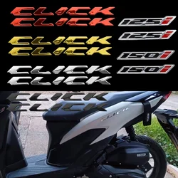 3D CLICK Logo Tank Emblem Motorcycles Stickers Body Decoration Accesorios Para Moto Decal for Honda CLICK 125 125i CLICK150i 150