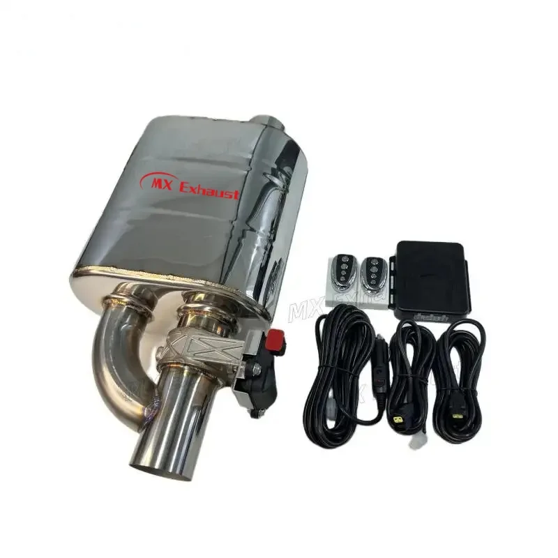 

2.5 Inch 63.5 mm Universal Stainless Steel Exhaust Pipe Electronic Cutout Valve Valvetronic Exhaust Muffler for Sport Car