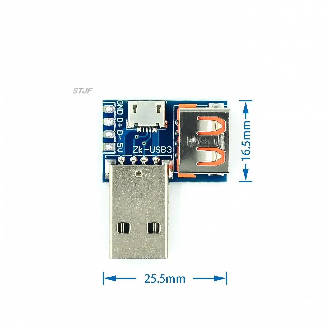 USB Converter Standard USB Female to Male to Micro USB to 4P Terminal Adapter Board 2.54mm