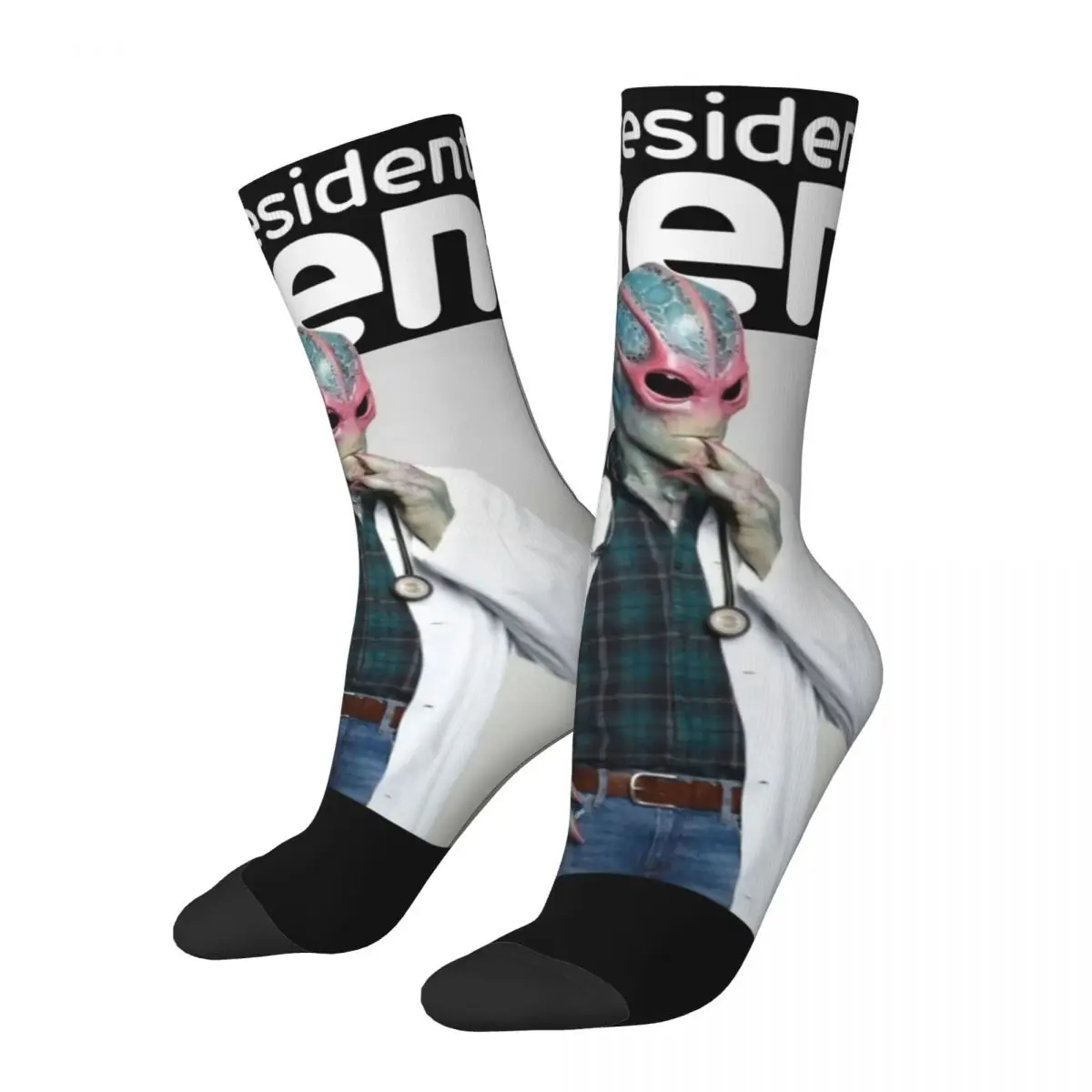 Resident Alien Prime Edition Design Socks Product for Female Non-slip Dress Socks