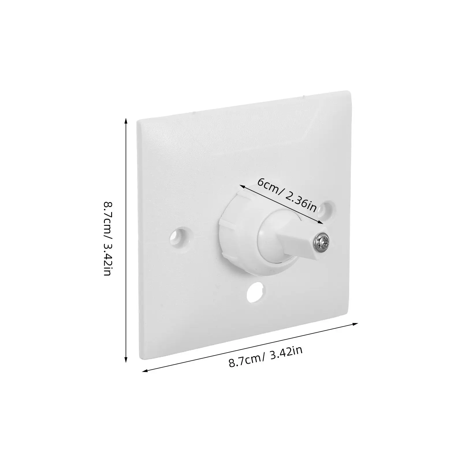 2Pcs Pir Infrared Bracket 180 Rotatable Security Sensor Wall Mount for Alarm Motion 86 Type Home Office Garage