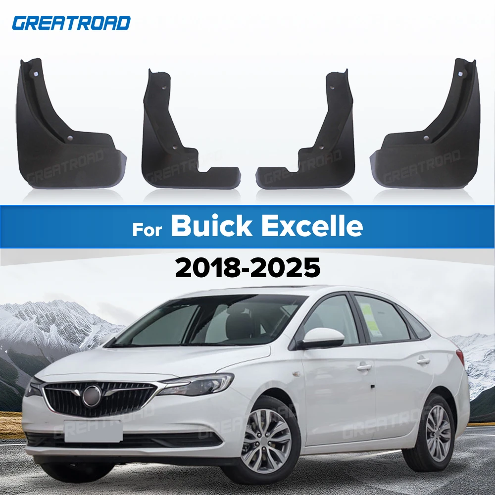 Mudflaps For Buick Excelle 2018-2025 2019 2020 2021 2022 2023 2024 Fender Splash Guards Mudguards Mud Flaps car Accessories