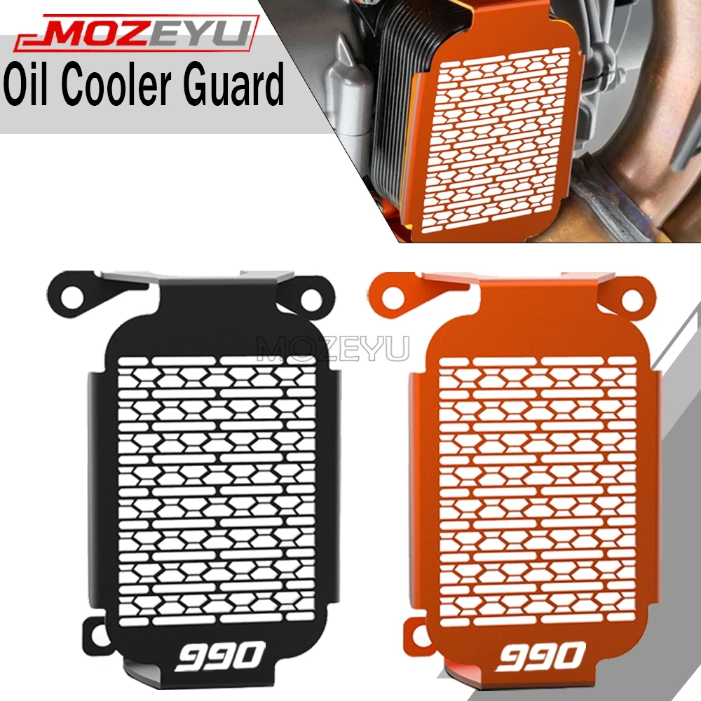 

2026 MOZEYU Motorcycles Accessories Oil To Water Heat Exchanger Guard Protector For Duke 990 R 990R 2024 2025 Oil Cooler Guard