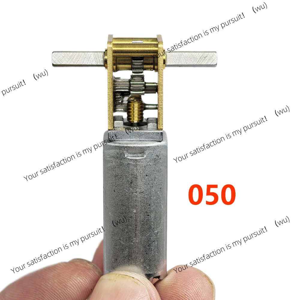 1-Piece SYY Micro 050 N30 N20, DC3V-12V 6V 9V 4-762 rpm, low-speed all-metal gearbox T-shaped dual-shaft worm gear motor
