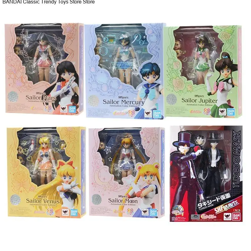 بانداي الأصلي S.H.Figuarts بحار القمر المريخ المشتري فينوس أورانوس نبتون بلوتو زحل عمل أنيمي نموذج لجسم مكتمل #1