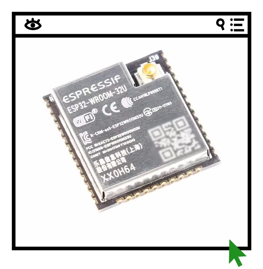 

2 шт. ESP32-WROOM-32UE двухъядерный модуль Wi-Fi и Bluetooth MCU для беспроводной связи в IoT-системах
