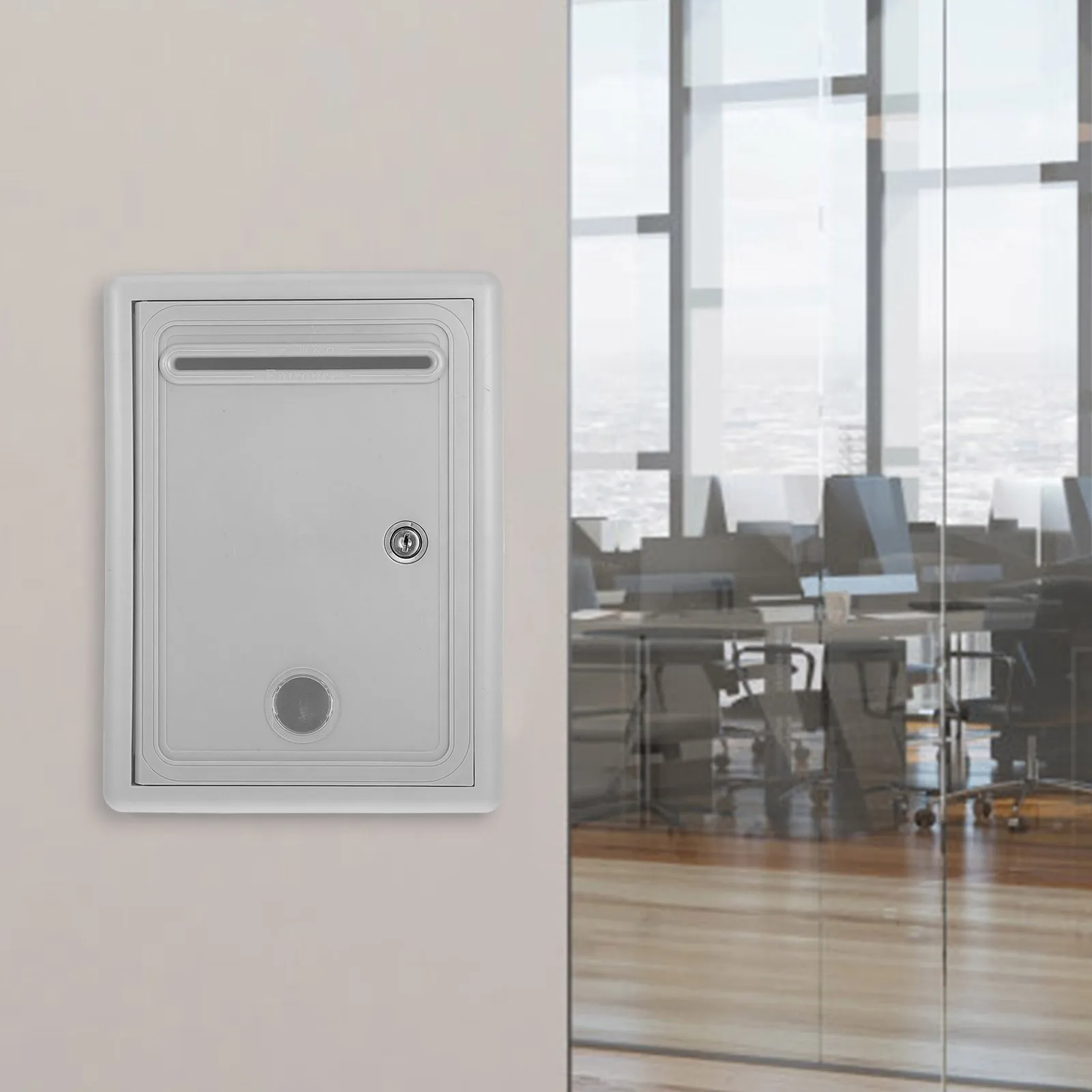 

Suggestion With Lock Wall Mounted Secure Donation Collection Box For Office Home Letter Storage Metal Lock Box