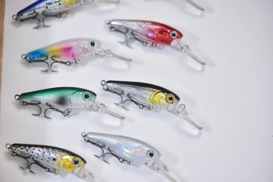 1Pcs Schwimmende Angeln Lockt Minnow Harten Köder 40mm 3g Hochfrequenz Schaukel Wobbler Crankbait Karpfen Barsch stecker Angelgerät – Detail 13