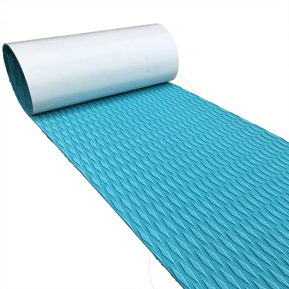 Diamond Lines EVA Foam Bootdekmat voor kajak Zelfklevende vloermatten Fishin Marine Yacht Traction Grip Pad Grijs