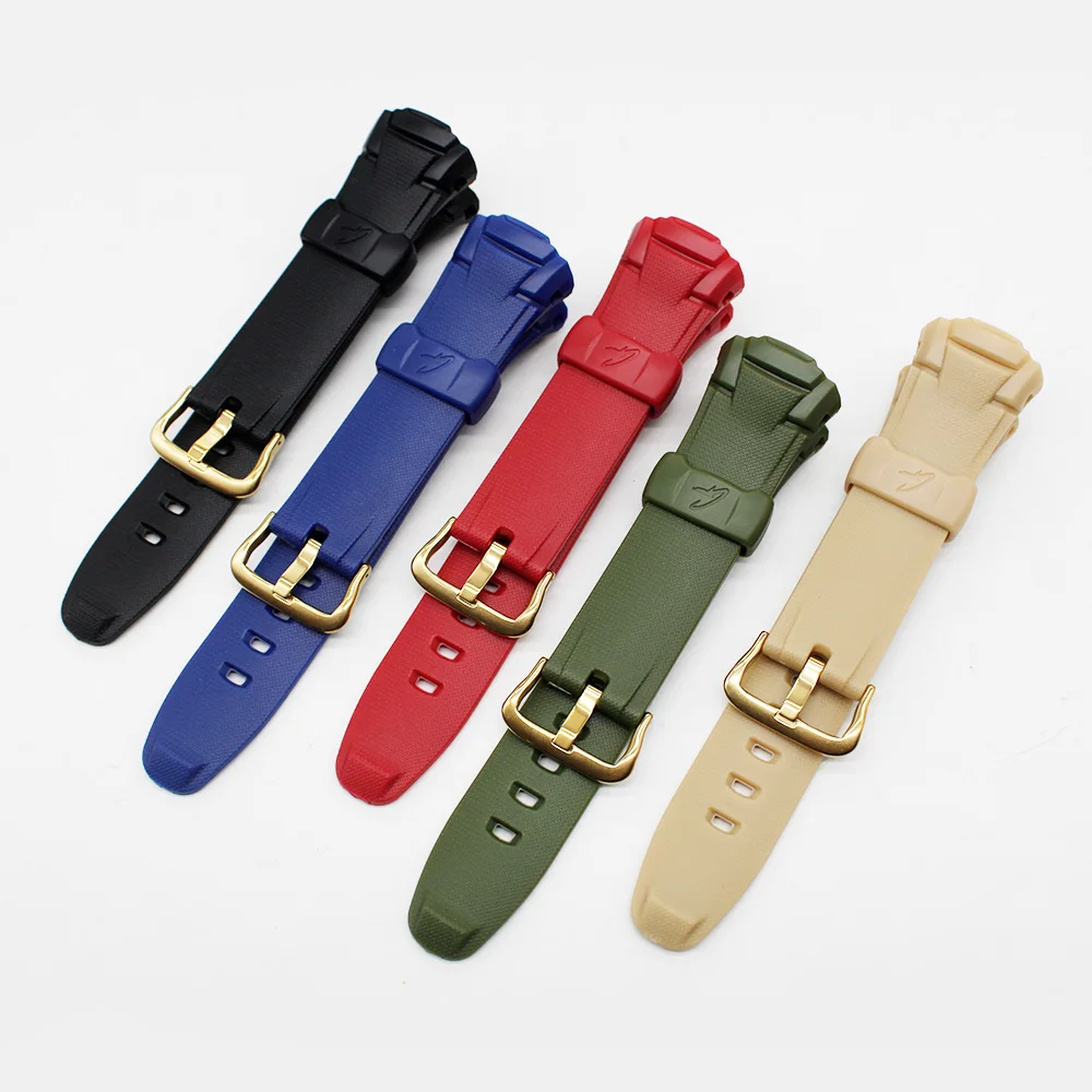 MTG-900 / 910 / 930 / 940 / 9300 용 GW-M500 / 510 / 520 / 530 용 시계 스트랩 소프트 수지 시계 밴드 핀 버클 손목 밴드 waterp