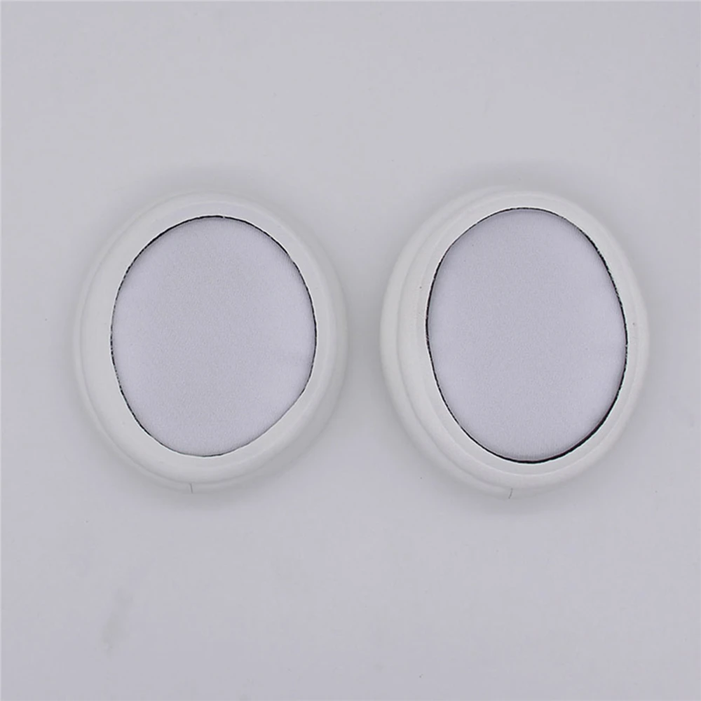 2 pçs earmuff branco fone de ouvido earcap para sennheiser hd4.50 caso de couro fone de ouvido capa esponja