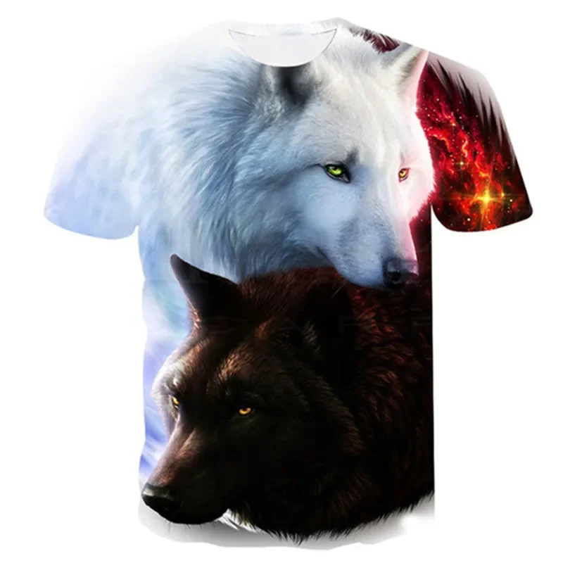 Uomo estate nuovo 3D animale gatto/tigre T Shirt stampa Cool Funny top O collo manica corta moda uomo donna T-Shirt stampate in 3D
