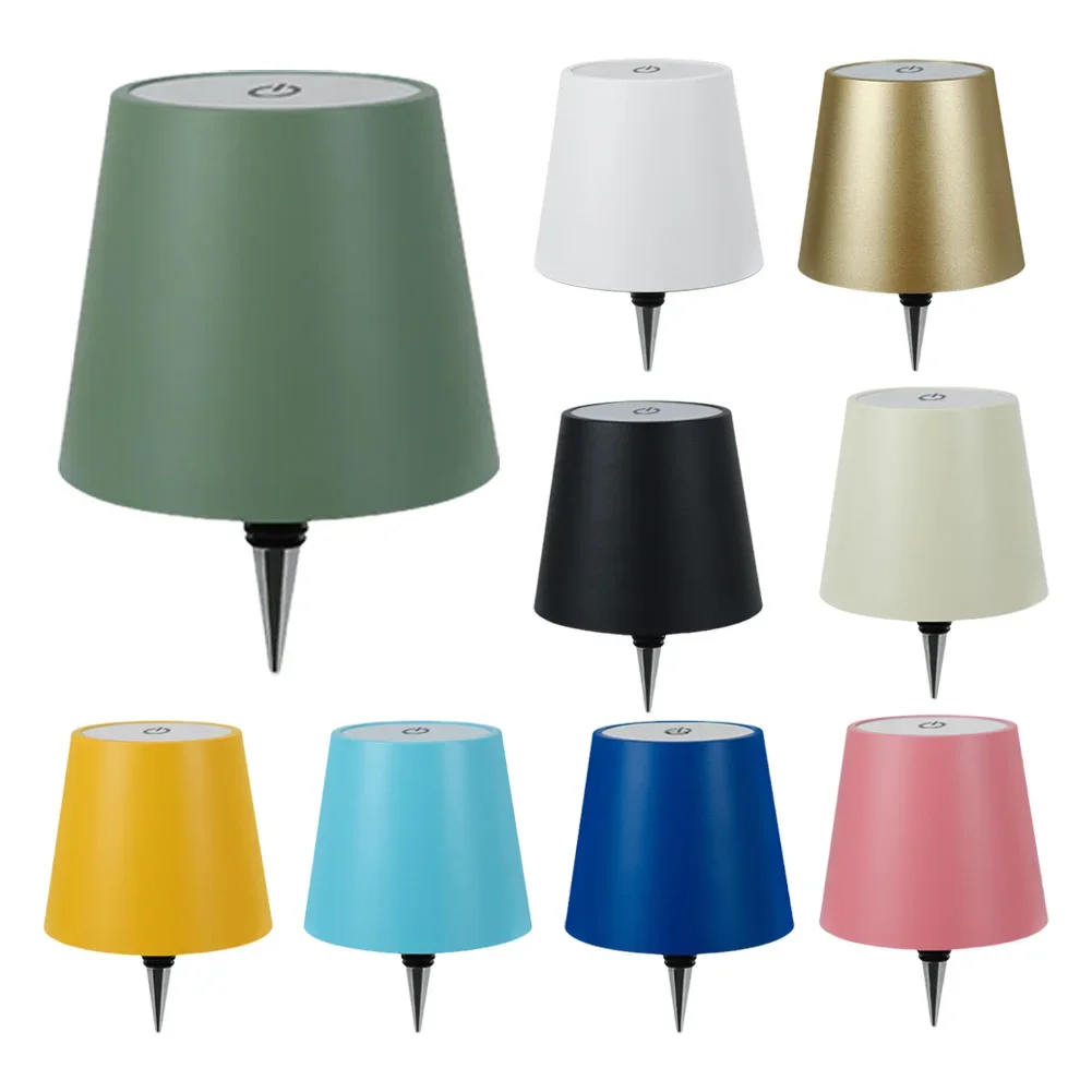 Lampada per bottiglia di vino a LED senza fili Touch Control Vasi ricaricabili Barra luminosa a LED Sala da pranzo Portalampada a fungo Decorazione Luce notturna
