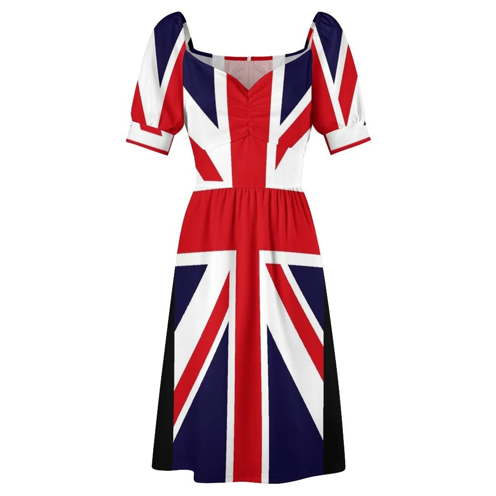 Rose Union Jack Great Britain Punk T shirt Short Sleeved Dress sexy dress for women wedding dresses for woman Dress