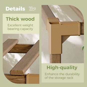 8 best sales लकड़ी का प्रदर्शन स्टैंड - №3