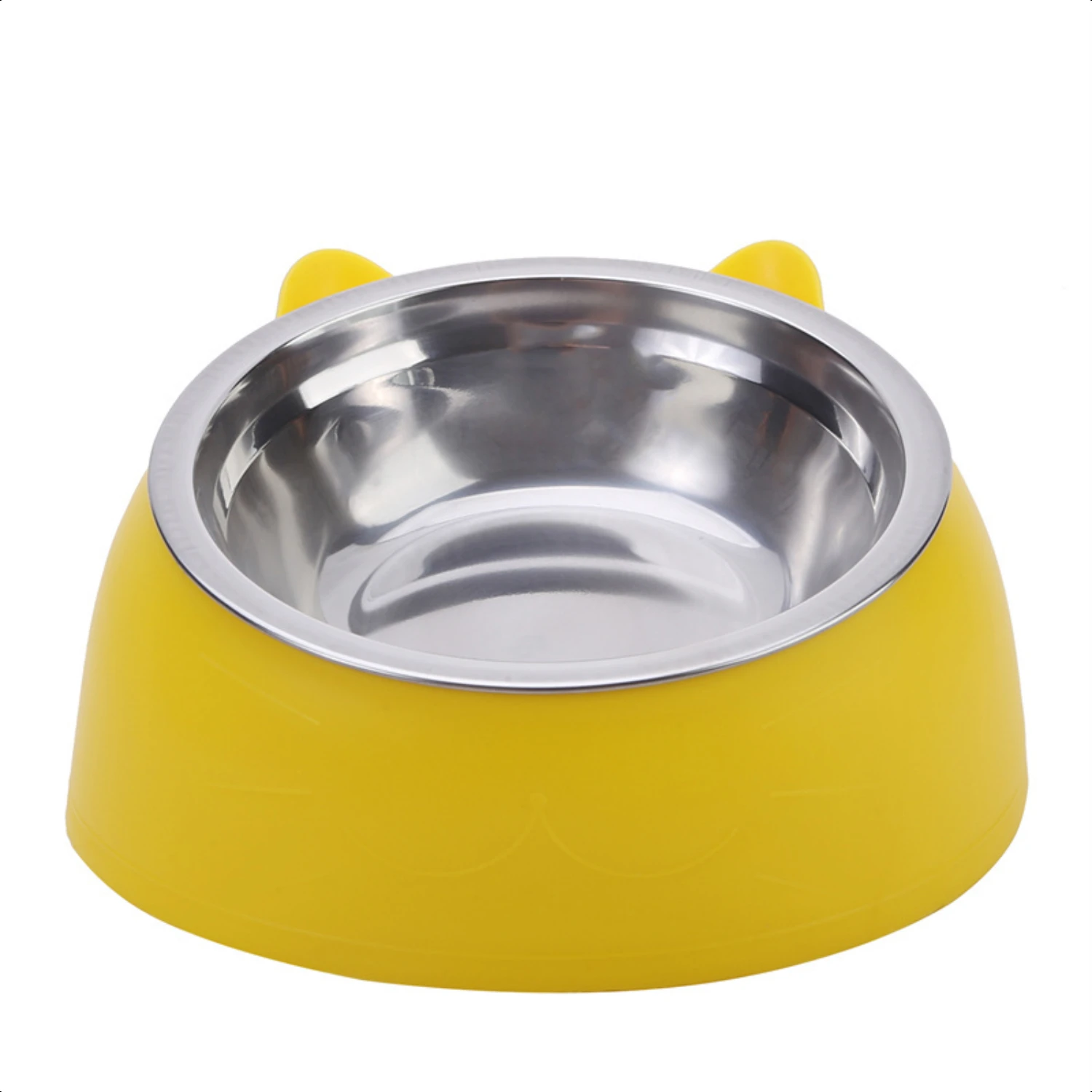 Functional, Stylish, and Easy-to-Clean Premium Modern Stainless Steel Pet Bowl with Ergonomic Anti-Skid Design - A Must-Have Add