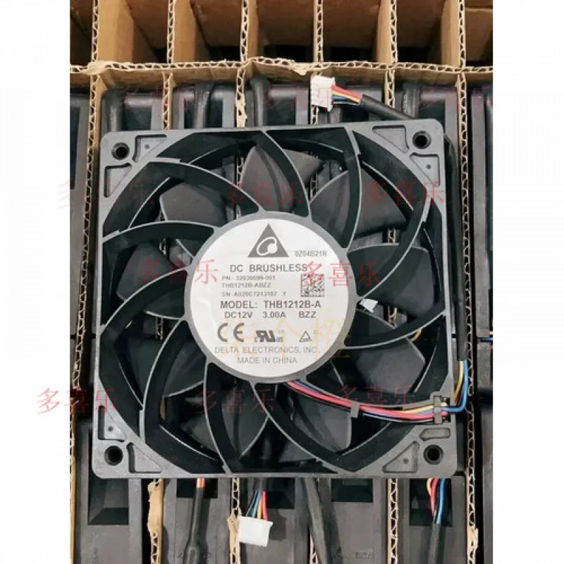 ZMZM 1/قطعة THB1212B-A لـ Delta 12025 12V 3.00A 12CM 4-wire PWM مروحة خادم الهيكل
