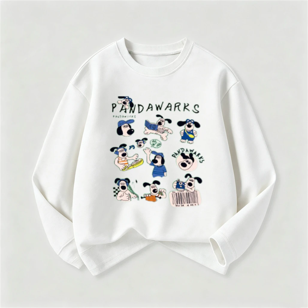 Boys And Girls Cartoon Fashion Clothing Crewneck Pullovers Loose Casual Spring Summer Wear Toddler New Design Printed TShirt