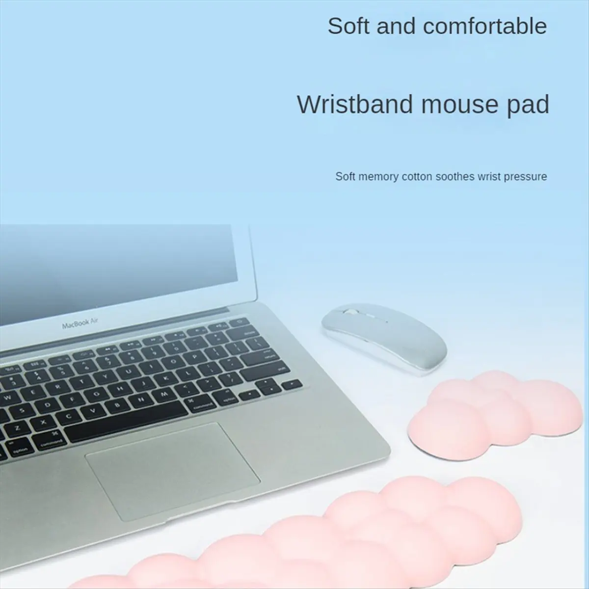 a72z-1-セットクラウドリストレスト人間工学に基づいたマウスパッドキーボードマウスパッドリストレスト付き-pu-レザー滑り止めパッドアクセサリーホワイト