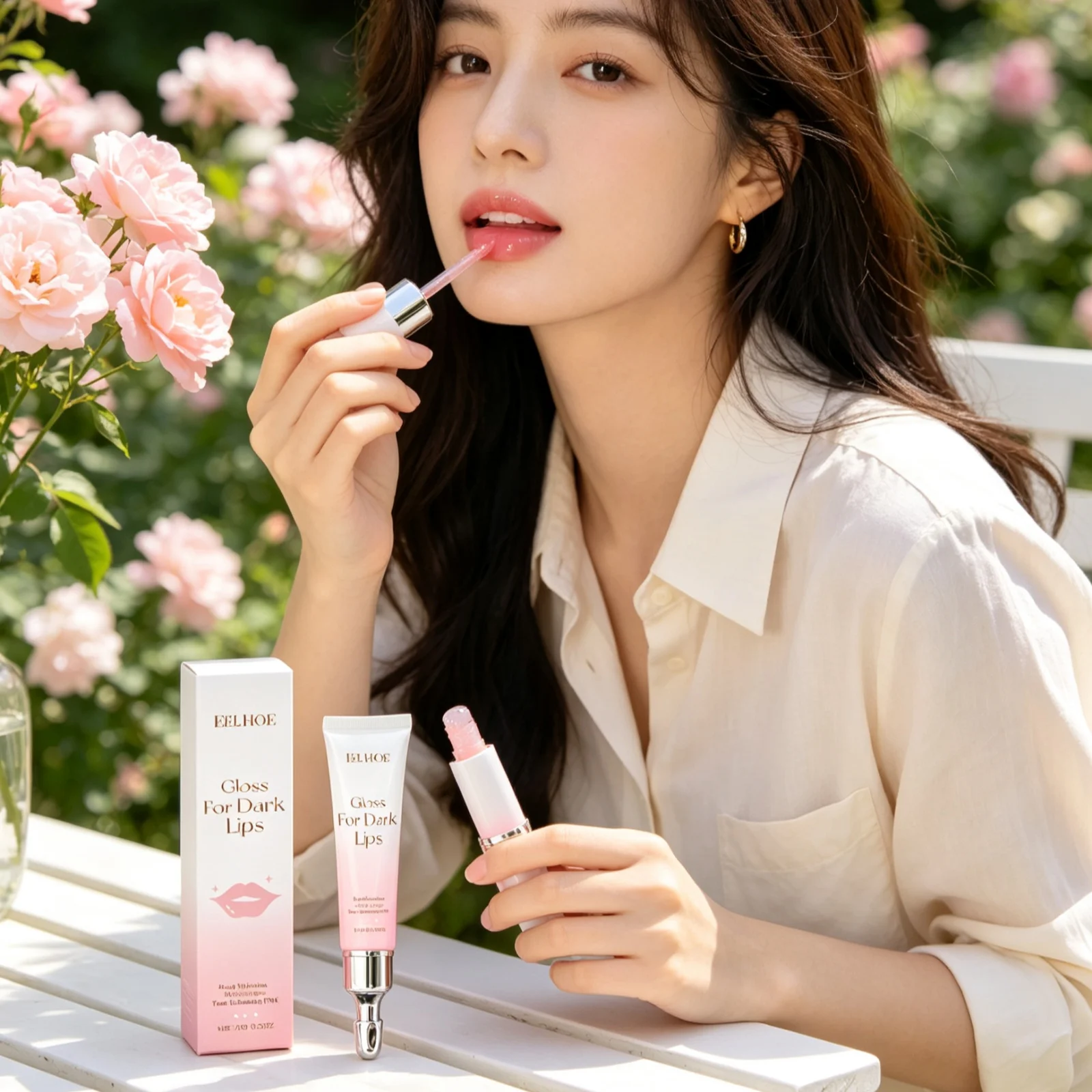 EELHOE Lip Oil Hydrating Repair Serum for Dry Chapped Lips Care Long Lasting Moisturizing Nourishing Plumping Lip Essence Oil