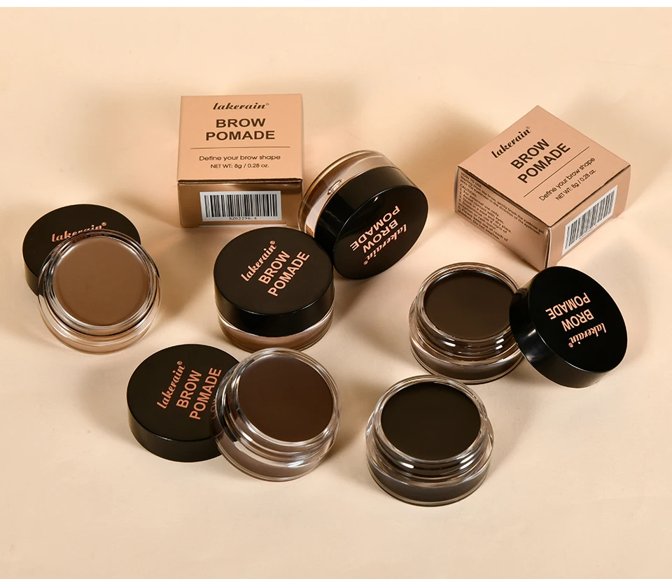 6 farben Matte Schwarz Wilde Augenbraue Creme 3D Natürliche Farbton Augenbraue Enhancer Gel Wachs Wasserdicht Langlebige Augen Make-Up Kosmetische werkzeug – Detail 11