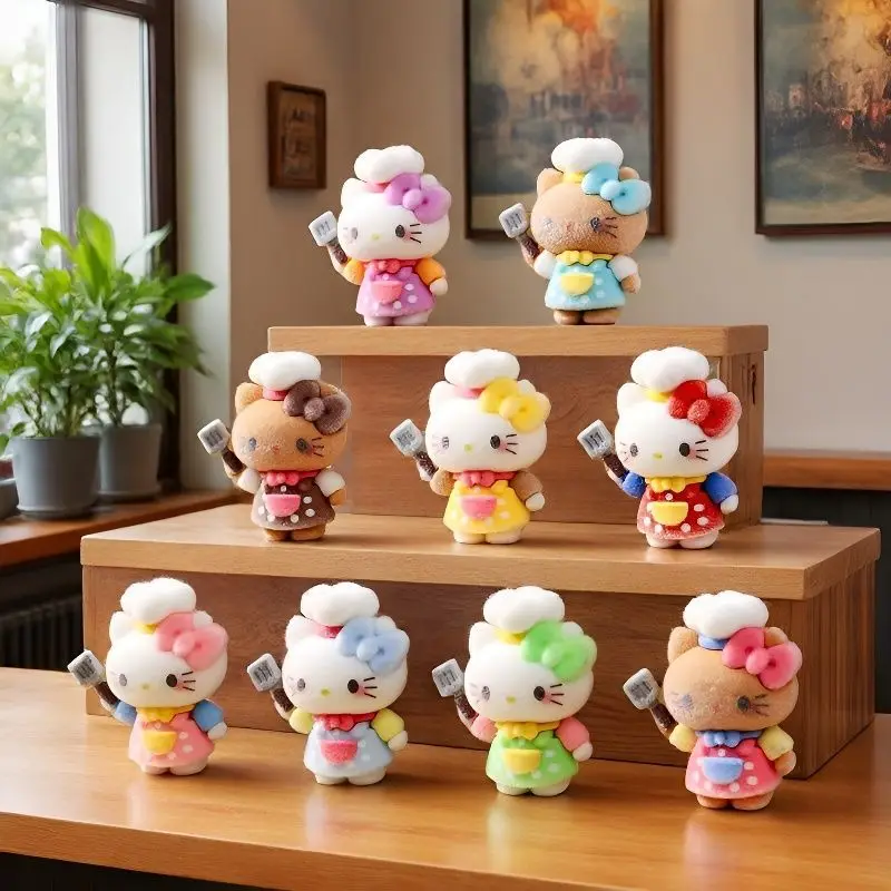 New model chef KT cat three-dimensional DIY keychain, hanging ornament, display item for street vendors, small merchandise