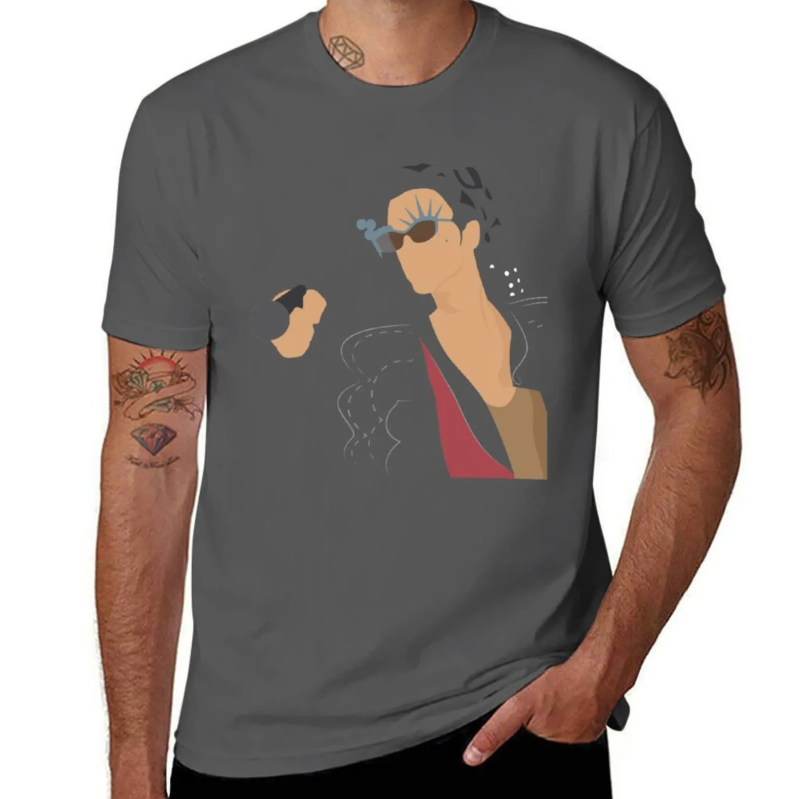 

Bob George LiveSexy T-Shirt Art Pattern Printed Casual Top