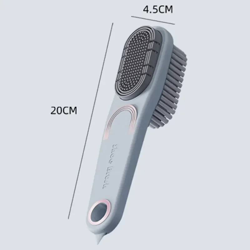 Double-sided Rubber Shoe Brush Soft Bristles Clothes Shoe Brushes Care Specialized Brush Waterproof Dirt Removal Cleaning Tool