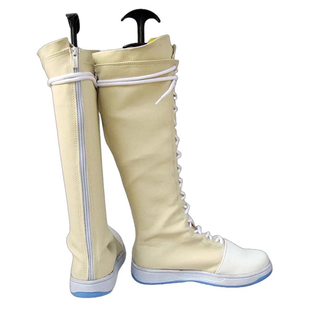 Halloween Yuffie Kisaragi Scarpe Cosplay Stivali Uomini adulti Donne Gioco di ruolo Calzature Costumi per feste Accessori personalizzati su fantasia