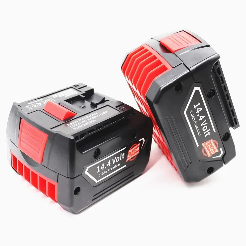 14.4V 6000mAh rechargeable lithium battery pack, suitable for Bosch cordless drill screwdrivers BAT607, BAT607G, BAT614, BAT614G