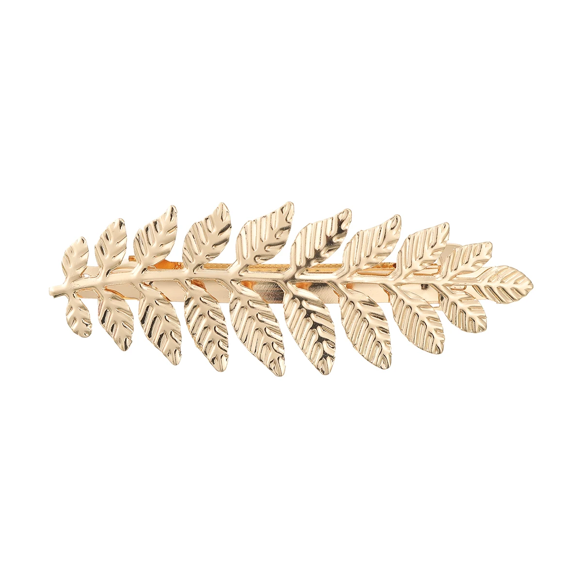 Women Fashion Gold Hairpin Girl Hair Combs Leaf Hair Clips Horsetail Hairpins Barrettes Ponytail Holder Hair Accessories