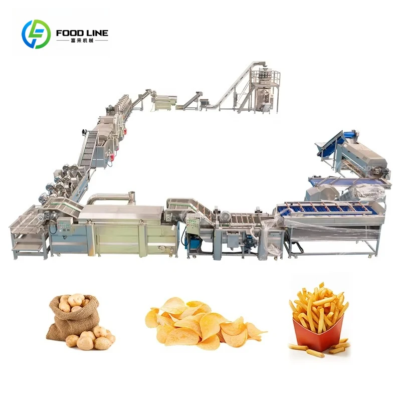 

Automatic Potato Peeling Machine Potato Chips Packing Machine Commercial Potato Chips Washer Cutter