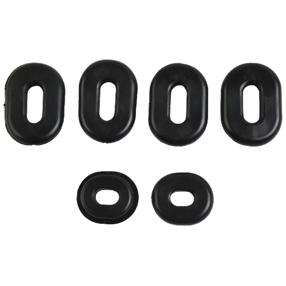 6PCS Of Durable Black Rubber Side Cover Grommet Kit For Honda CB CL SL XL100 CB CT SL TL XL125 CB200/500/550/750