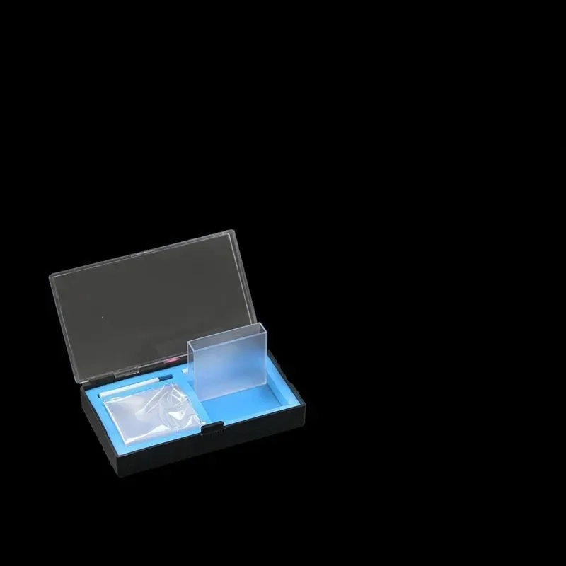 2Pcs 50mm Path Length Quartz Cuvette Cell with Lid for Spectrophotometers 12.5ml Quartz Tube