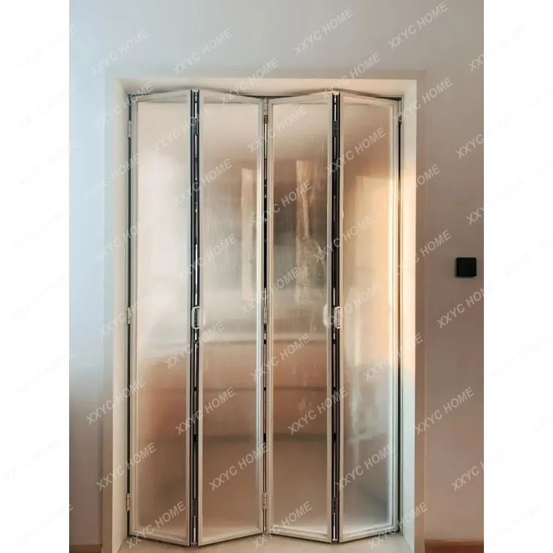XX Customization Balcony Accordion Door Thermal Break Double Tempered Glass Exterior Bi Folding Sliding Bi-fold Patio Door
