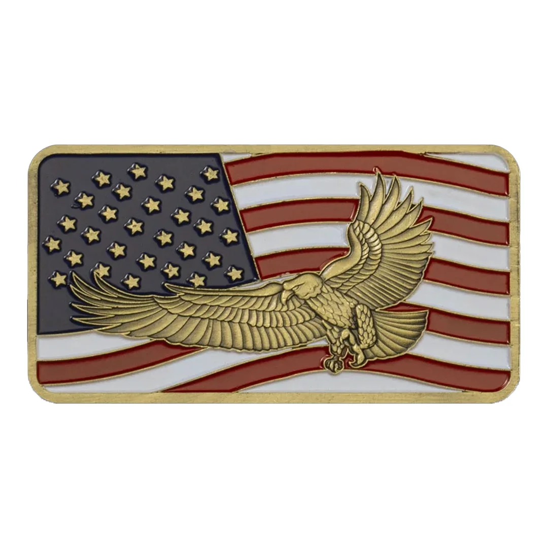 Gold Plated US Ohio Souvenir Coin Patriot Guard Standing with Honor Dignity and Respect Bar Commemorative Coins