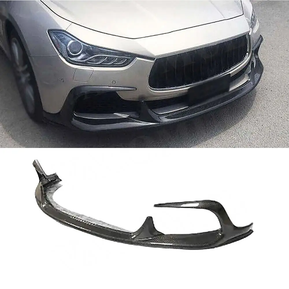 

VACOMUL For Maserati Ghibli 2014-2017 Carbon Fiber Front Bumper Lip Spoiler Splitter Diffuser Tuning BodyKit Spoiler BumperGuard